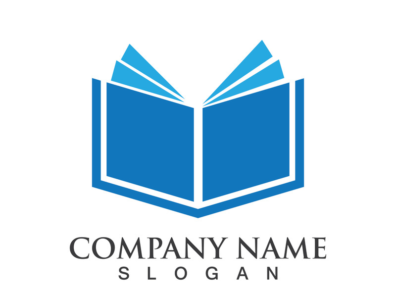 Digital book logo technology vector icon design