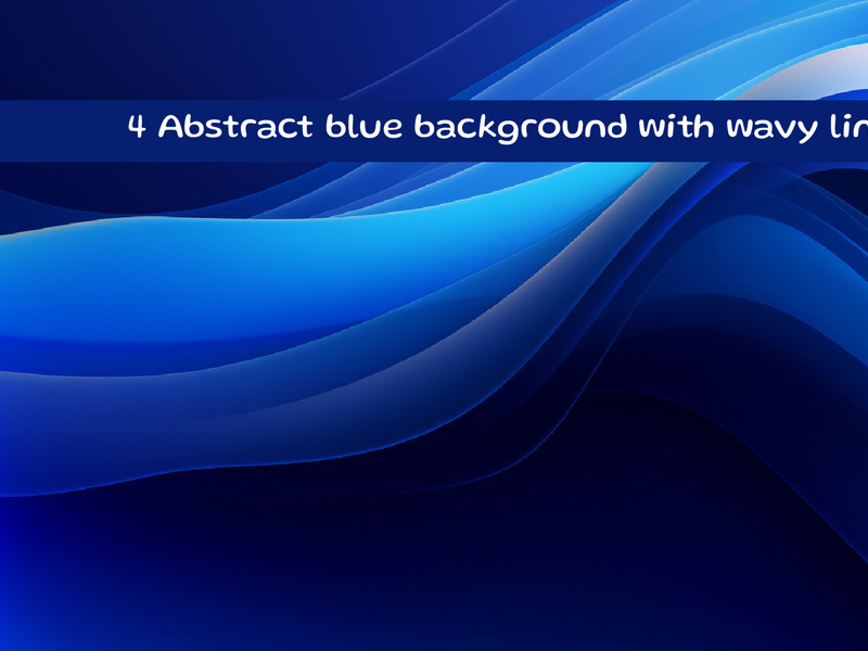 Blue abstract wavy background