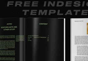 Free InDesign Template - Fashion Study