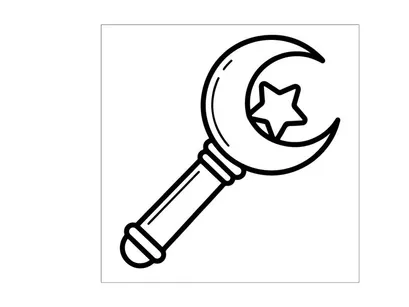 Lupa Halloween desenhada à mão com estrela. Ferramenta de detetive assustadora para temas de mistério e descoberta.