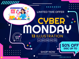 13 Cyber Monday Event Illustration preview picture