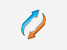 Arrow Logo Template Illustration Design Vector