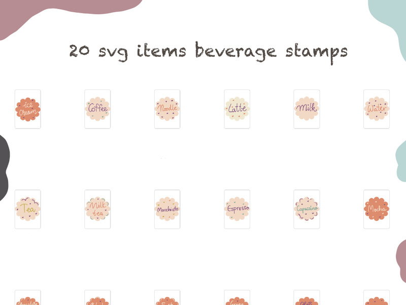 20 svg Ice cream icons illustration stamps stickers images pictures