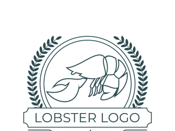 Vintage lobster logo preview picture