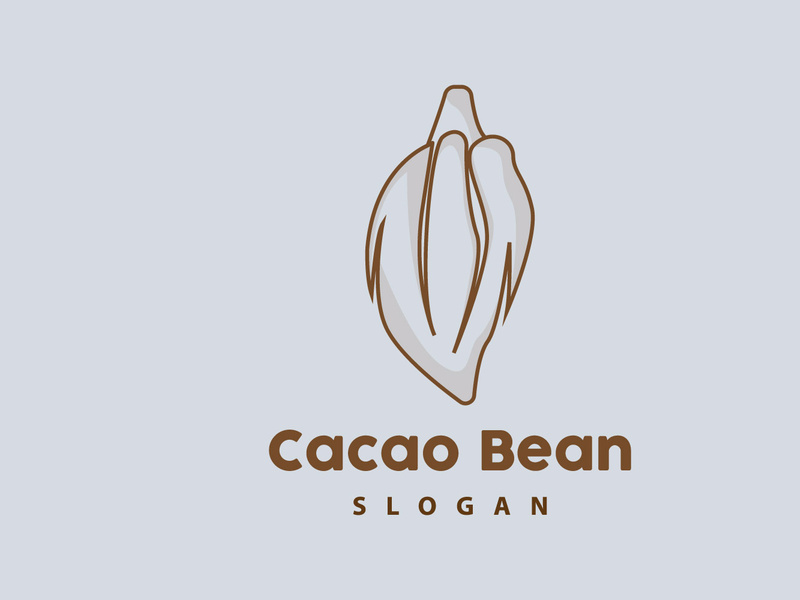 Cacao Logo, Cocoa Fruit Plant Logo