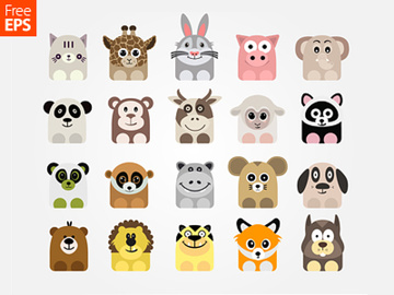 Free Vector Animal Icons preview picture
