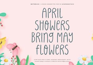 Butterflies - Handwritten Font