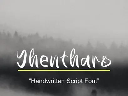 Yhentharo — Handwritten Script Font