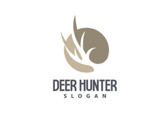Deer Logo Deer Hunter Vector Forest Animal Design