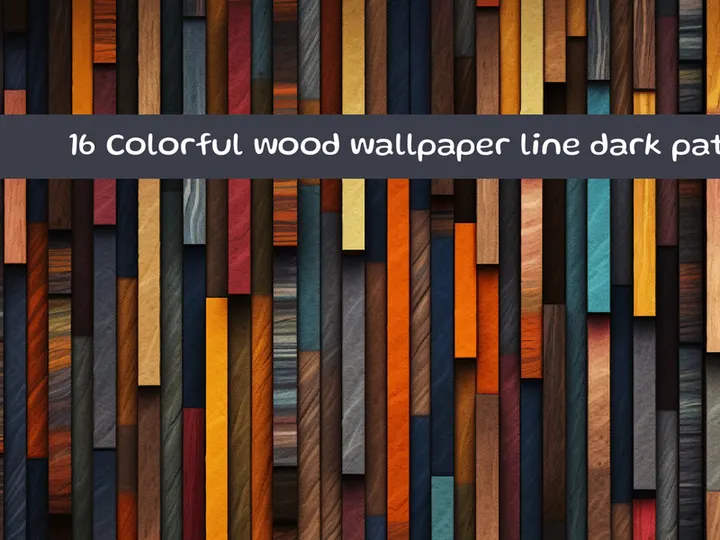 Colorful Wood Wallpaper Line Dark Pattern