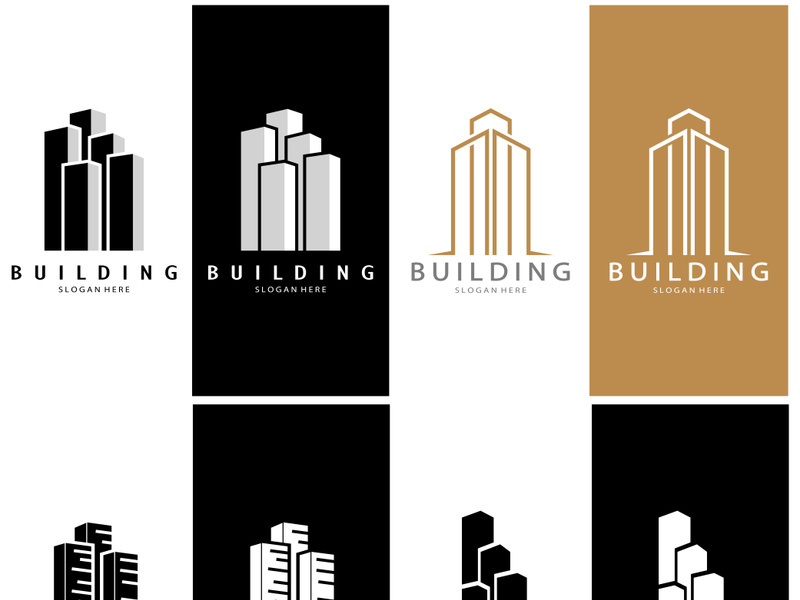 Building logo vector illustration design,Real Estate logo template, Logo symbol icon