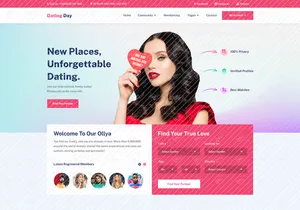 Dating Social Network Template