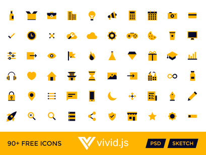 Vivid SVG Icons - Freebie