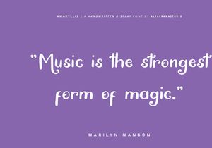 Amaryllis - Handwritten Font