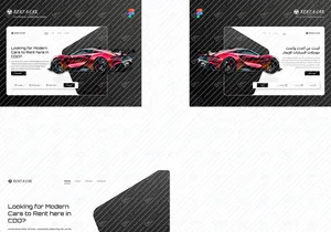 Cars Renting Landing Page Design