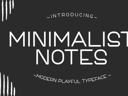 Minimalist Notes - Modern Playful Font