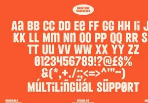 Gravtune – Bold Retro Display Font