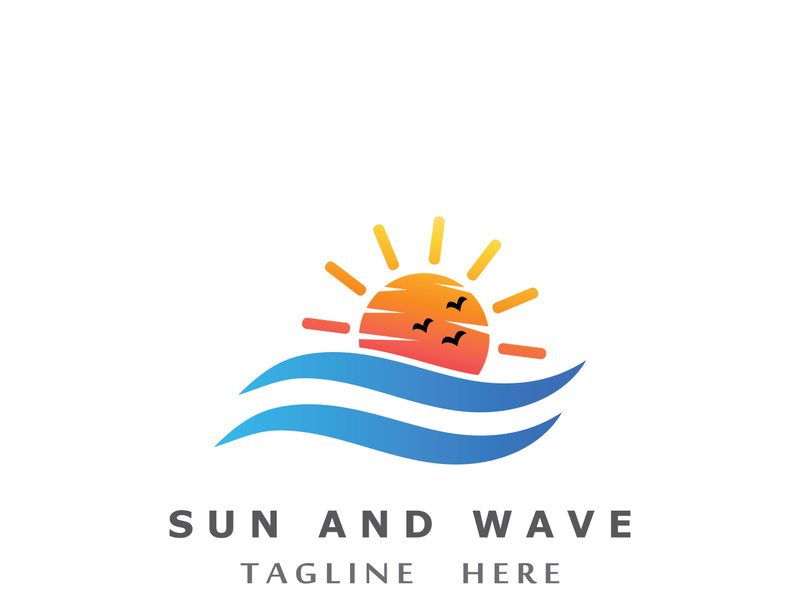 Creative and unique sun logo design.