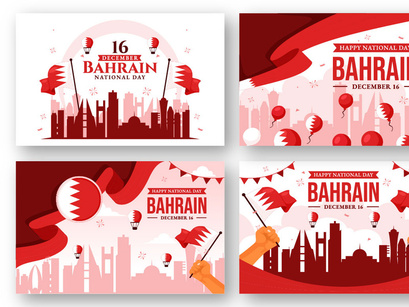 13 Bahrain National Day Illustration