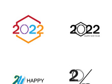 happy new year 2022 vector illustration design template