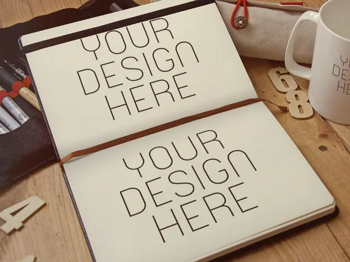 Pocket Sketchbook Mockup