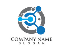 Molecule symbol logo template vector illustration design