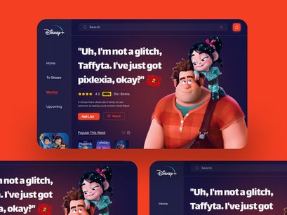 Movie Landing Page Design Concept