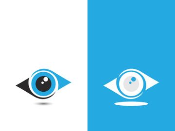 Eye logo icon design template illustration preview picture