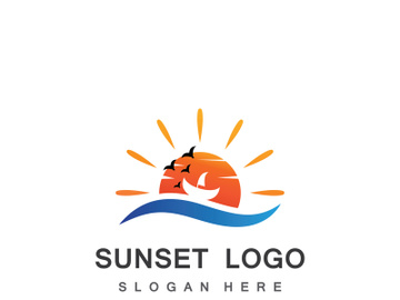 Sun logo design with a modern concept. preview picture