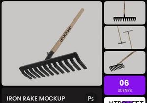 Iron Rake Mockup