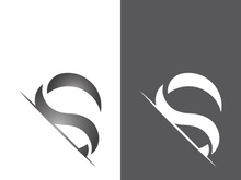 Business corporate S letter logo design vector