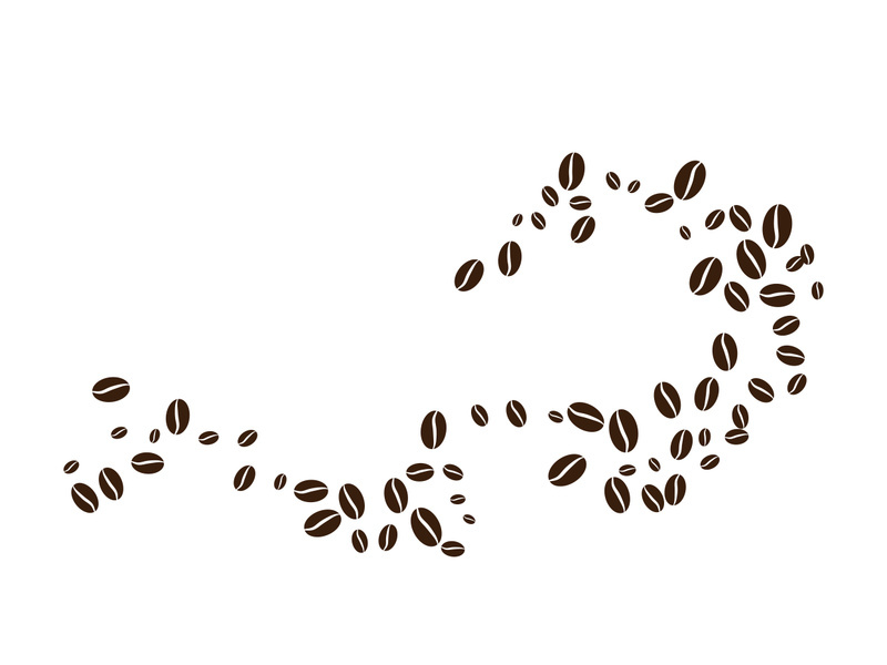 Coffee bean icon illustration