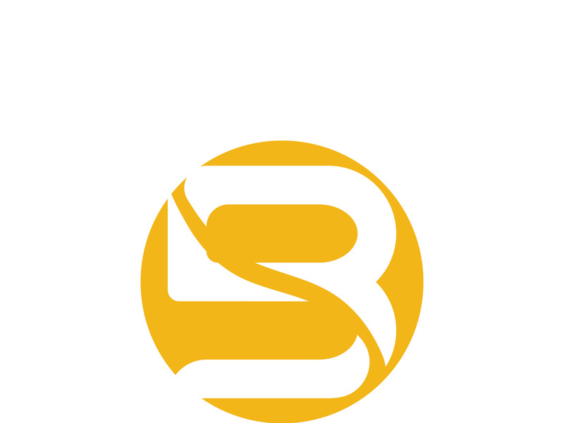 B letter logo template vector illustration