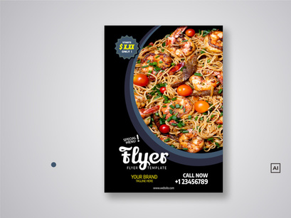 Restaurant Flyer Template Bundle V01