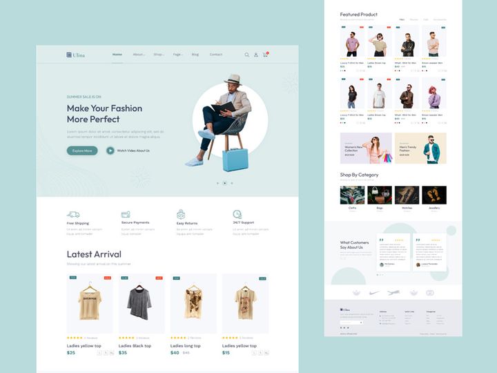 Fashion Online Shop Landing Page