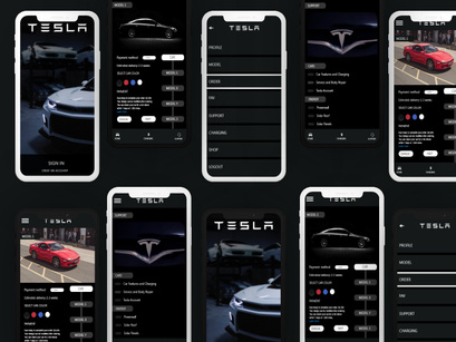 Tesla App - Redesign