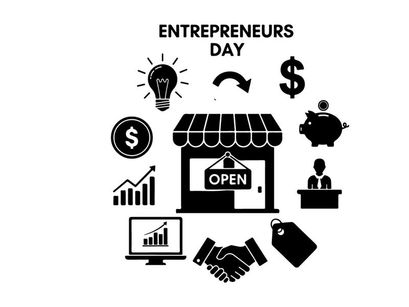 ilustración vectorial de diseño plano del día del emprendedor