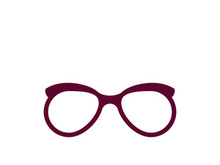 Glasses symbol vector icon