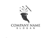 magic hat logo vector icon