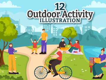 12 Outdoor Activity Illustration preview picture