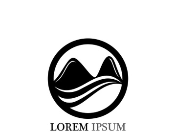 Mountain icon Logo Template Vector illustration design preview picture