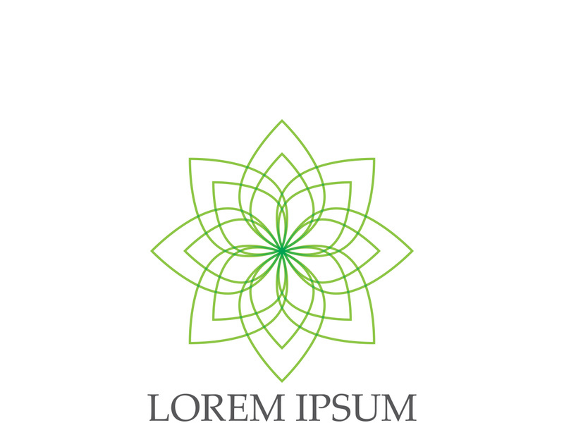 Logos of green Tree leaf ecology nature element vector