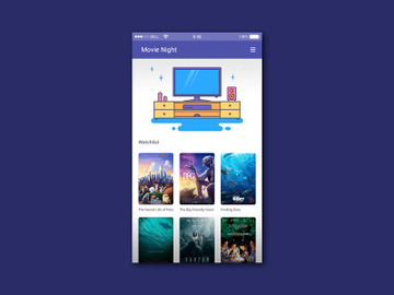 Movie Night App UI preview picture
