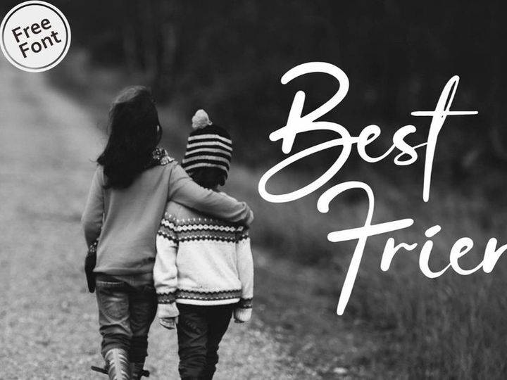 Best Friend - Free Font preview picture