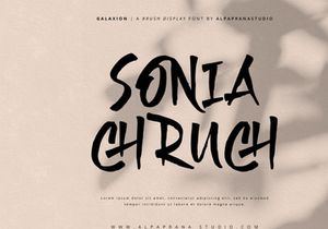 Galaxion - Brush Font
