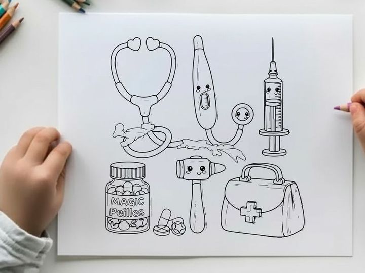 Medical healthcare icons set flat design vector illustration