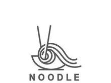 Noodle Logo Template Modern and Minimalist Concept Using Bowl