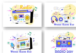 11 World Radio Day Illustration