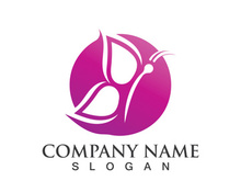 Butterfly logo template symbol vector icon design