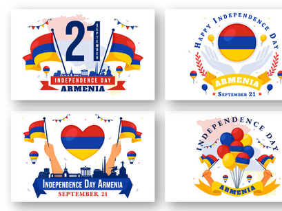 12 Armenia Independence Day Illustration